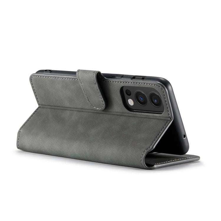 For OnePlus Nord 2 DG.MING Retro Oil Side Horizontal Flip Leather Case with Holder & Card Slots &...