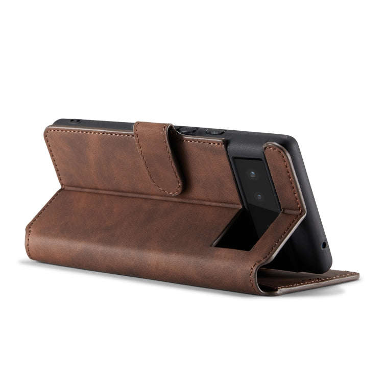 For Google Pixel 6 DG.MING Retro Oil Side Horizontal Flip Leather Case with Holder & Card Slots &...