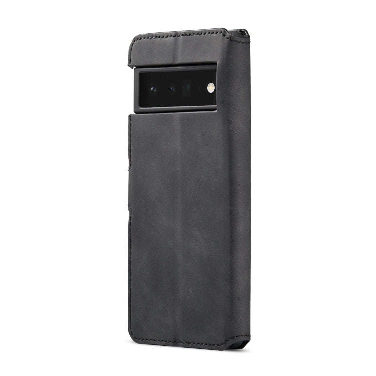 For Google Pixel 6 Pro DG.MING Retro Oil Side Horizontal Flip Leather Case with Holder & Card Slo...