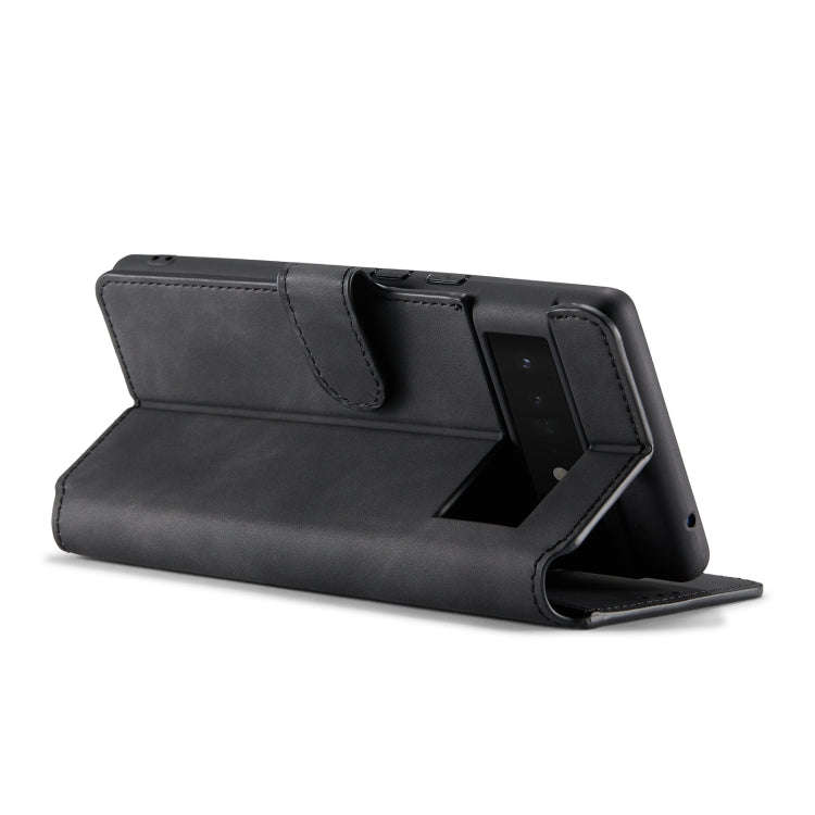 For Google Pixel 6 Pro DG.MING Retro Oil Side Horizontal Flip Leather Case with Holder & Card Slo...