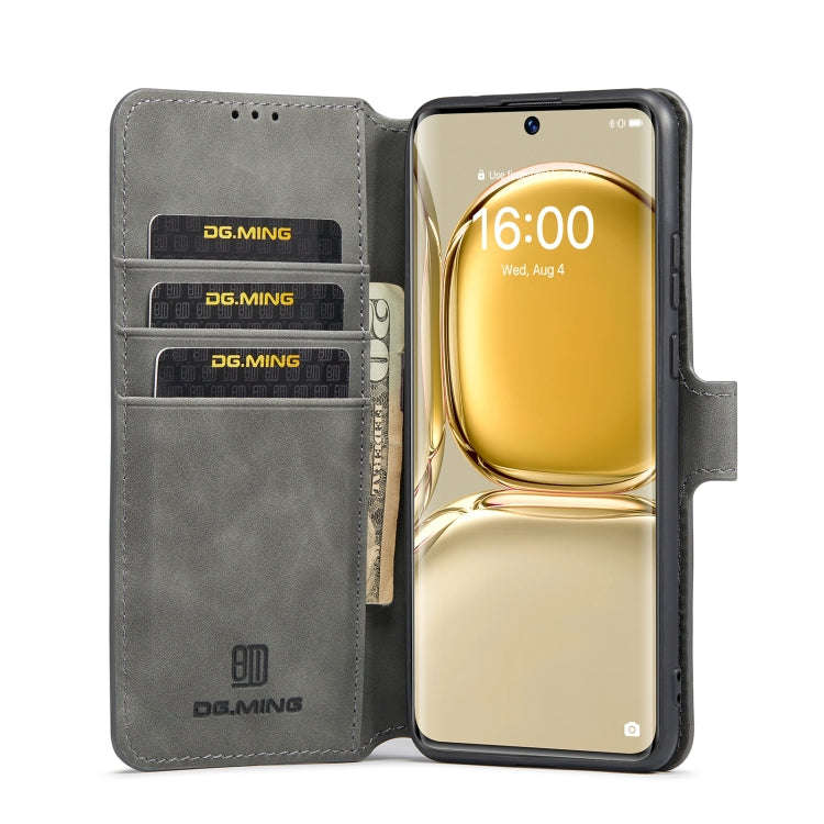 For Huawei P50 DG.MING Retro Oil Side Horizontal Flip Leather Case with Holder & Card Slots & Wal...