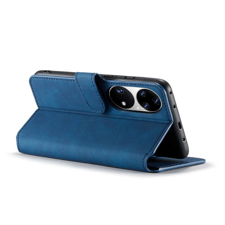 For Huawei P50 Pro DG.MING Retro Oil Side Horizontal Flip Leather Case with Holder & Card Slots &...