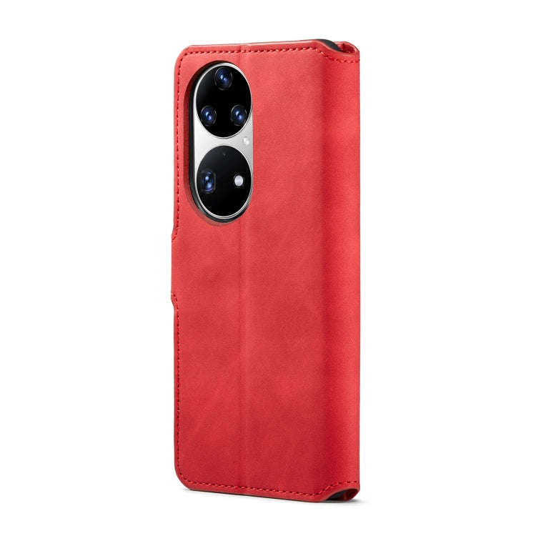 For Huawei P50 Pro DG.MING Retro Oil Side Horizontal Flip Leather Case with Holder & Card Slots &...