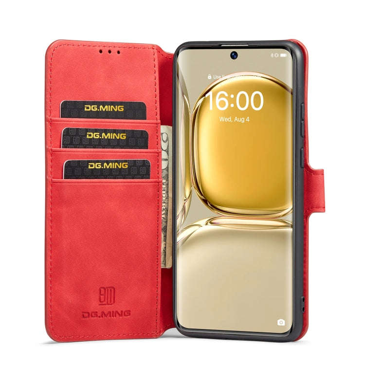 For Huawei P50 Pro DG.MING Retro Oil Side Horizontal Flip Leather Case with Holder & Card Slots &...