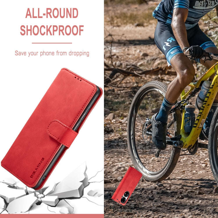 For Huawei P50 Pro DG.MING Retro Oil Side Horizontal Flip Leather Case with Holder & Card Slots &...
