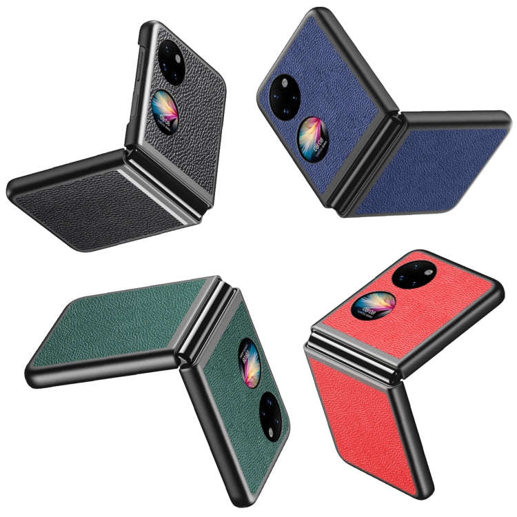For Huawei P50 Pocket Litchi Texture Shockproof Phone Case(Green)