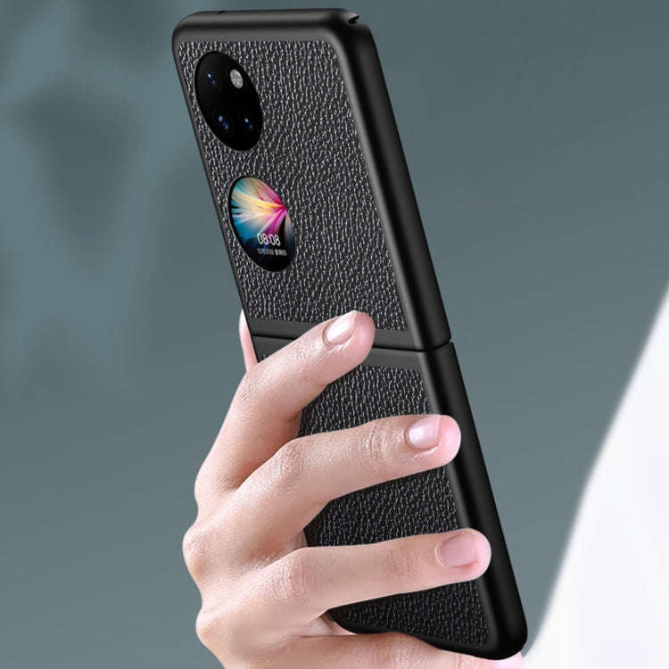 For Huawei P50 Pocket Litchi Texture Shockproof Phone Case(Green)