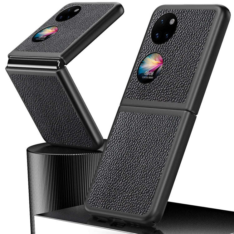 For Huawei P50 Pocket Litchi Texture Shockproof Phone Case(Red)