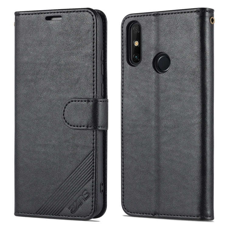 For Huawei Enjoy 20e AZNS Sheepskin Texture Flip Leather Phone Case(Black)