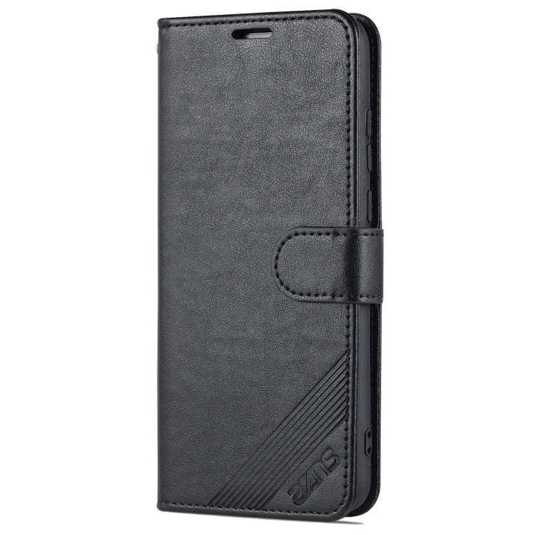 For Huawei Enjoy 20e AZNS Sheepskin Texture Flip Leather Phone Case(Black)