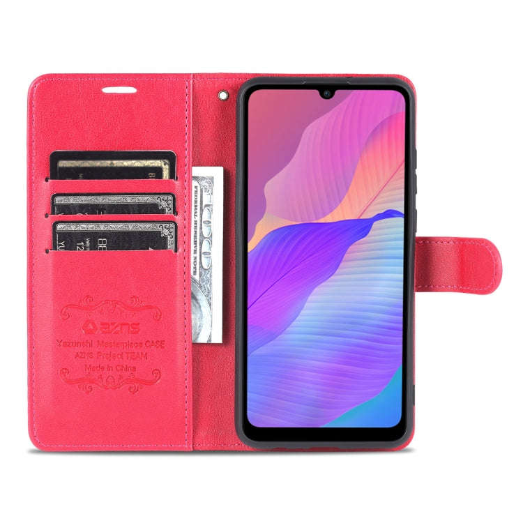 For Huawei Enjoy 20e AZNS Sheepskin Texture Flip Leather Phone Case(Red)