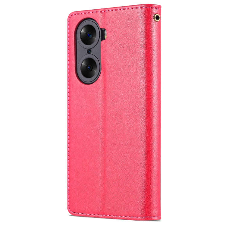 For Honor 60 AZNS Sheepskin Texture Flip Leather Phone Case(Red)