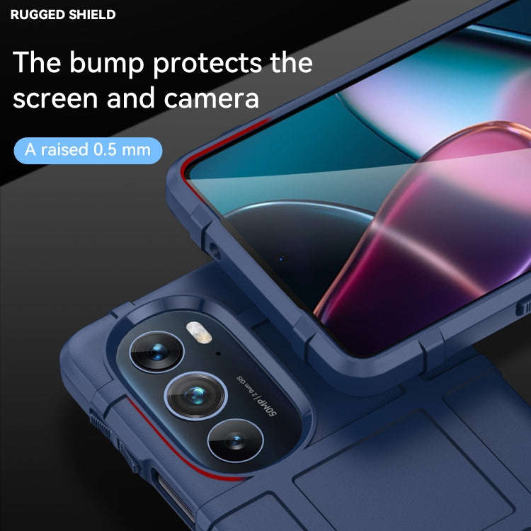 For Motorola Edge X30 5G Full Coverage Shockproof TPU Phone Case(Blue)