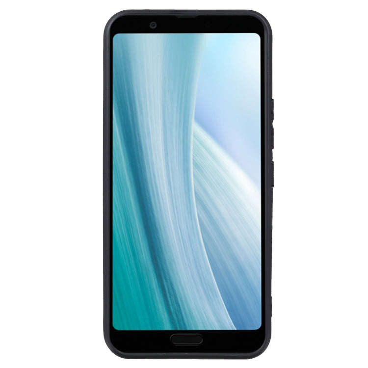 TPU Phone Case For Sharp Aquos Sense 3 Plus(Pudding Black)