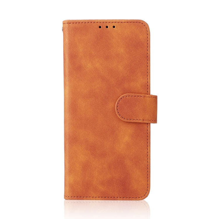 For Sharp Aquos Wish SHG06 Skin Feel Magnetic Buckle Calf Texture PU Phone Case(Brown)
