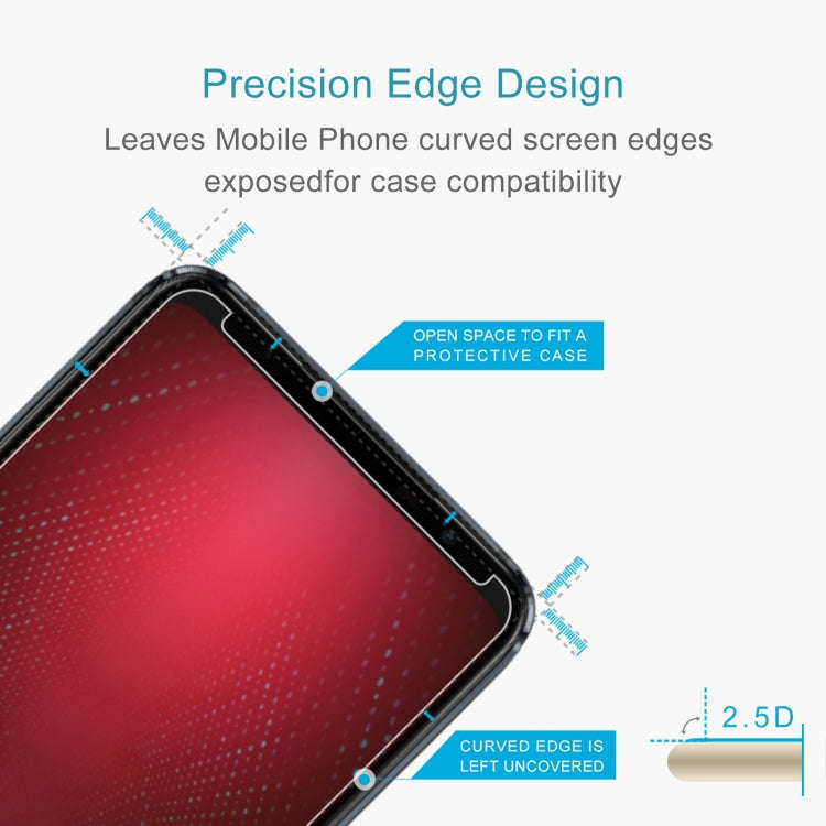 50 PCS 0.26mm 9H 2.5D Tempered Glass Film For Asus ROG Phone 5s
