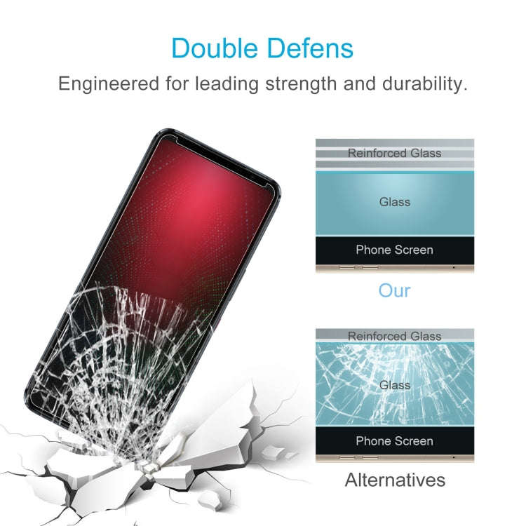 50 PCS 0.26mm 9H 2.5D Tempered Glass Film For Asus ROG Phone 5s