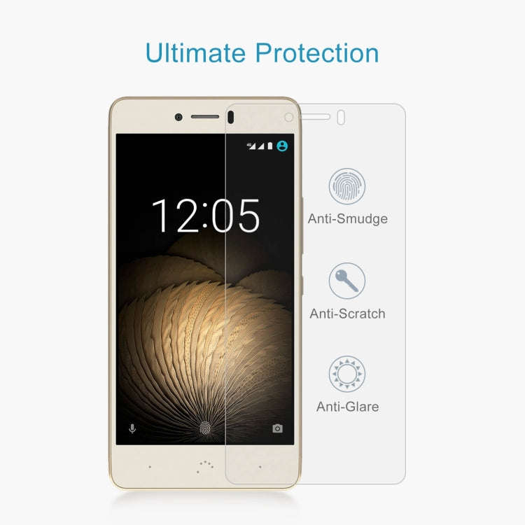 50 PCS 0.26mm 9H 2.5D Tempered Glass Film For BQ Aquaris U Lite