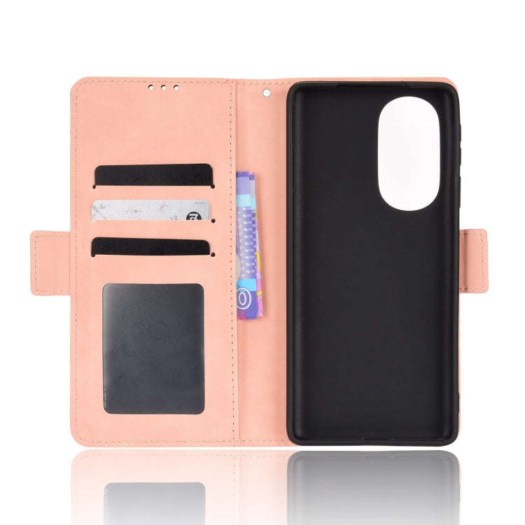 For Motorola Moto Edge X30 Skin Feel Calf Pattern Leather Phone Case(Pink)