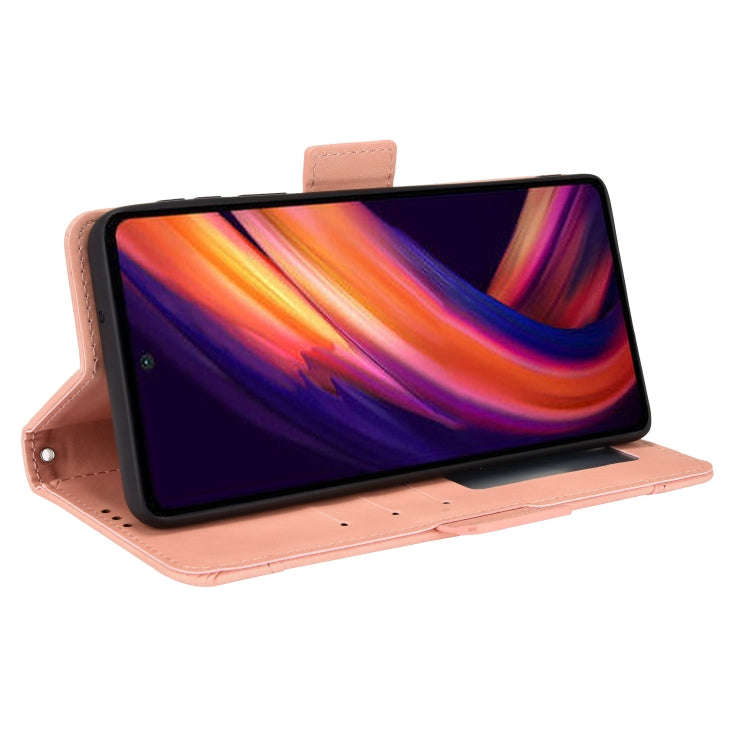For Motorola Moto Edge X30 Skin Feel Calf Pattern Leather Phone Case(Pink)