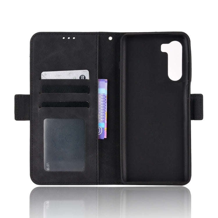 For Motorola Moto G200 5G / S30 Skin Feel Calf Pattern Leather Phone Case(Black)