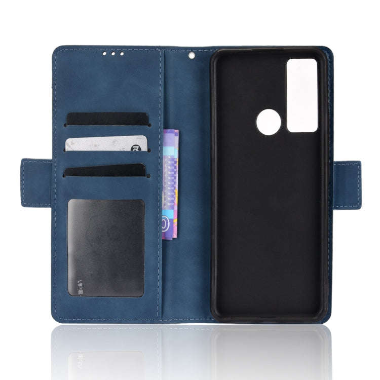 For TCL 20 XE Skin Feel Calf Pattern Leather Phone Case(Blue)