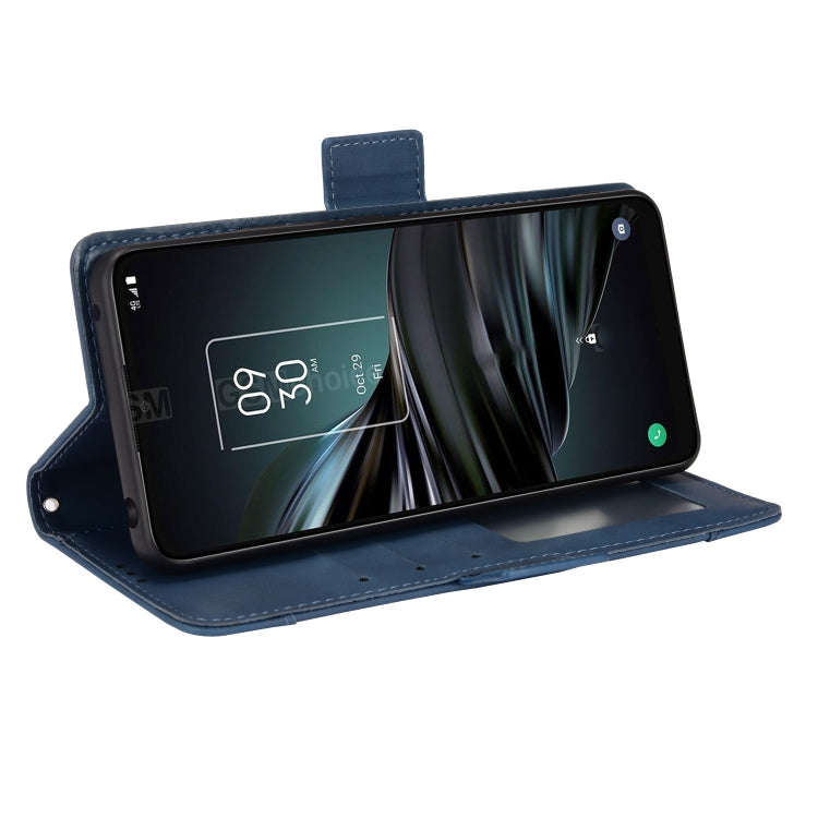 For TCL 20 XE Skin Feel Calf Pattern Leather Phone Case(Blue)