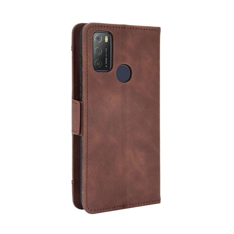 For TCL 20Y / Alcatel 1S 2021 Skin Feel Calf Pattern Leather Phone Case(Brown)