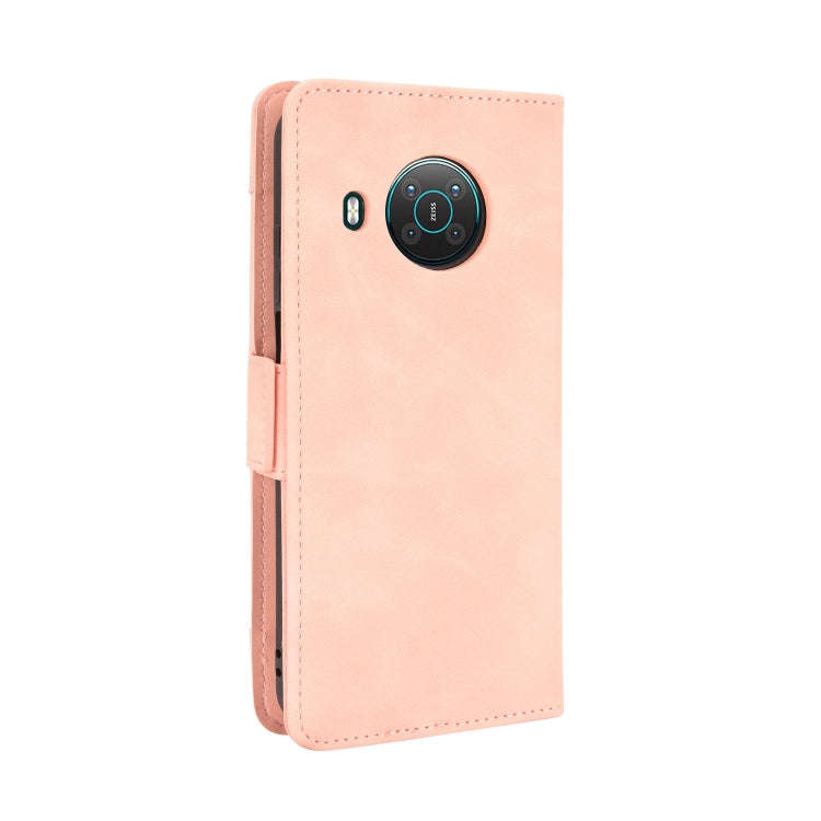 For Nokia X100 / X10 / X20 Skin Feel Calf Pattern Leather Phone Case(Pink)
