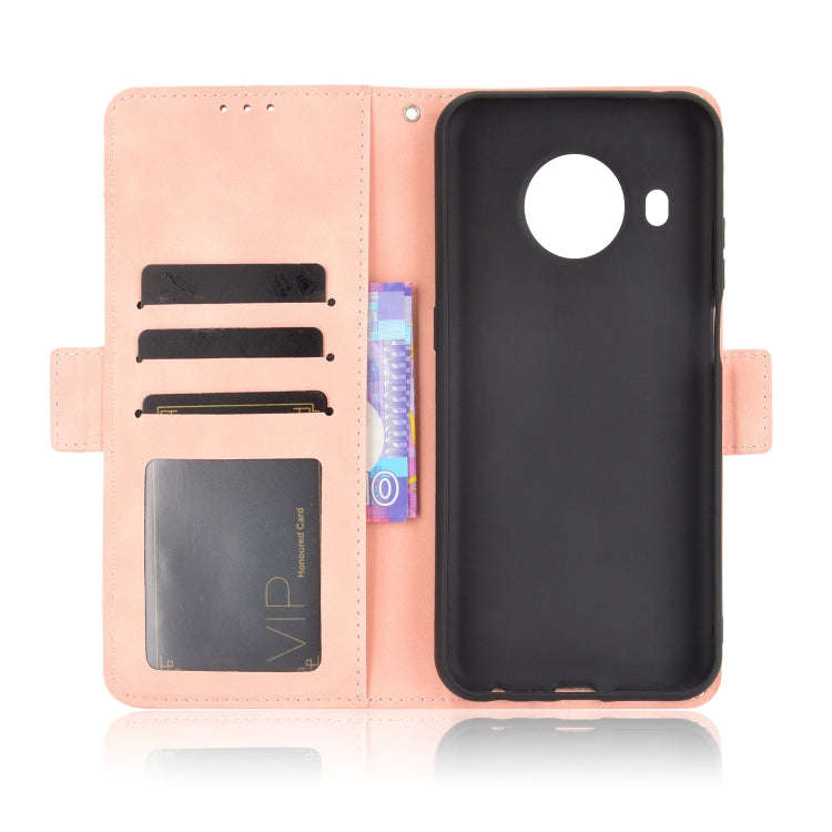 For Nokia X100 / X10 / X20 Skin Feel Calf Pattern Leather Phone Case(Pink)