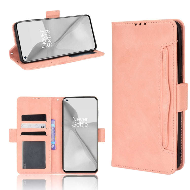 For OnePlus 10 Pro 5G Skin Feel Calf Pattern Leather Phone Case(Pink)