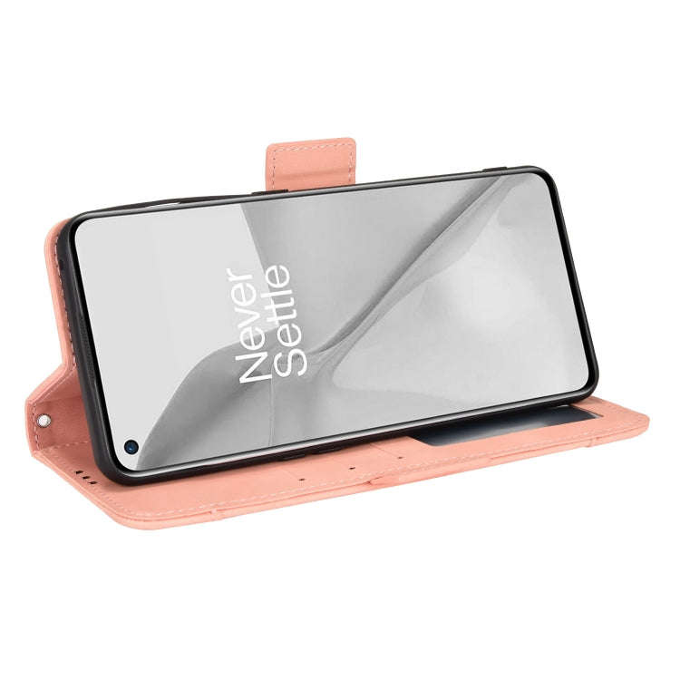 For OnePlus 10 Pro 5G Skin Feel Calf Pattern Leather Phone Case(Pink)