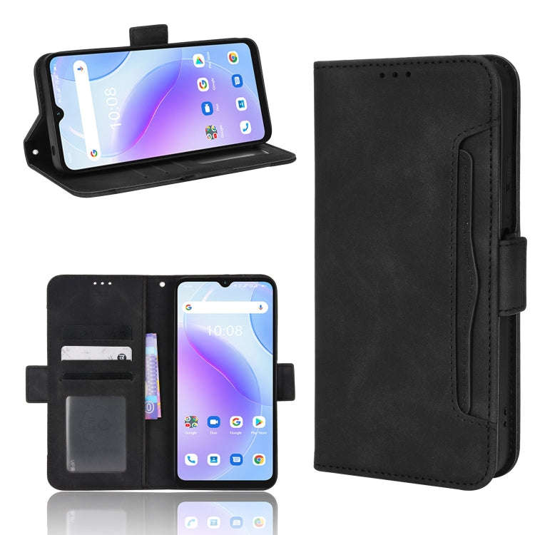 For Umidigi A11s Skin Feel Calf Pattern Leather Phone Case(Black)