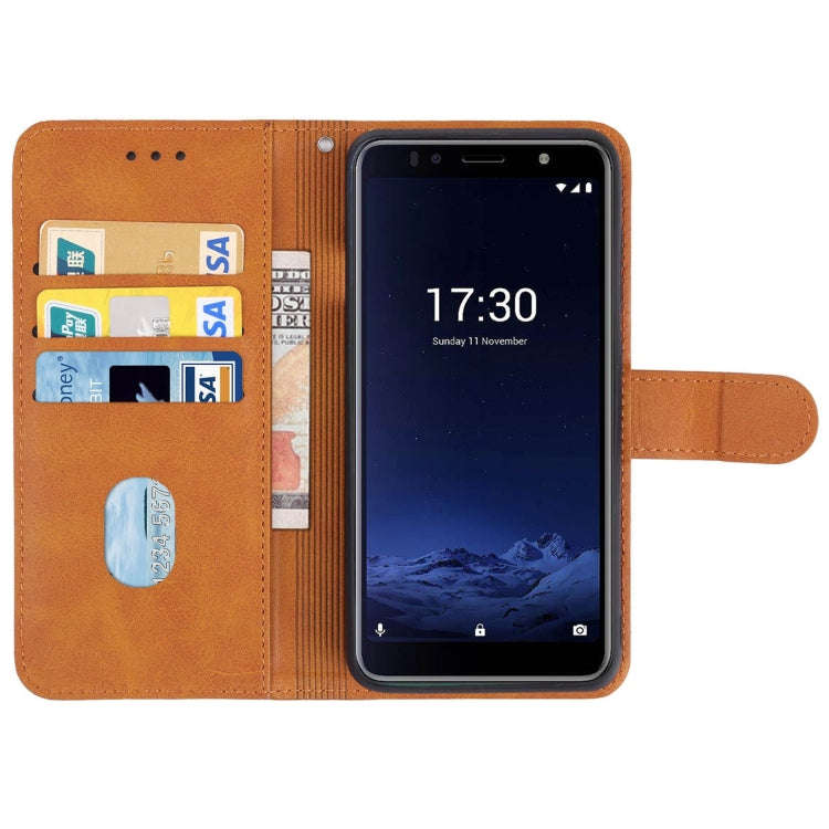 Leather Phone Case For Itel A36(Brown)