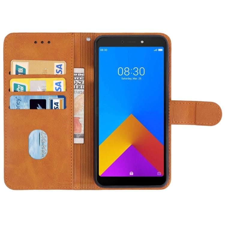 Leather Phone Case For Itel A55(Brown)