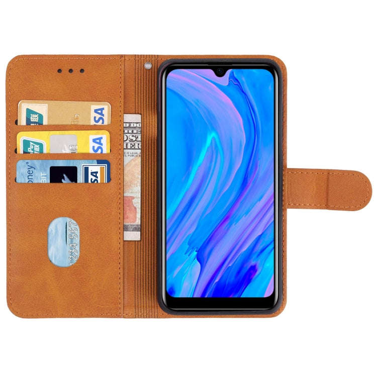 Leather Phone Case For Itel S15 Pro(Brown)