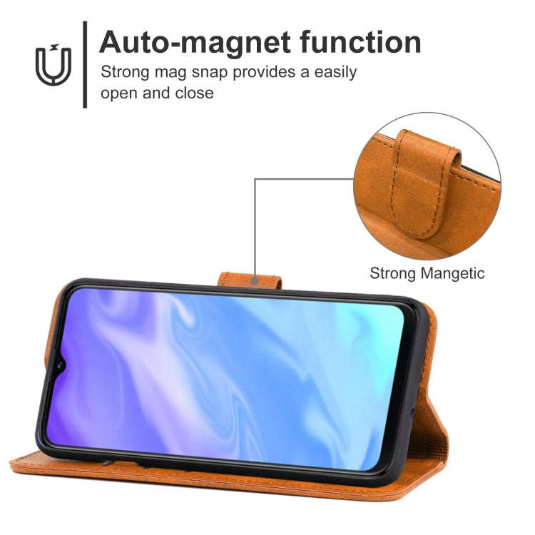 Leather Phone Case For Itel S16(Brown)