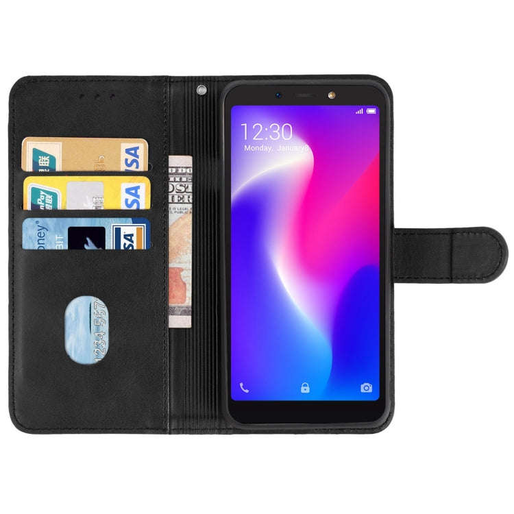 Leather Phone Case For Itel S33(Black)