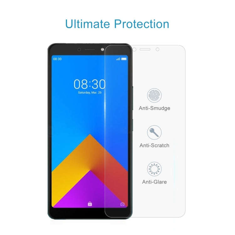 50 PCS 0.26mm 9H 2.5D Tempered Glass Film For Itel A55
