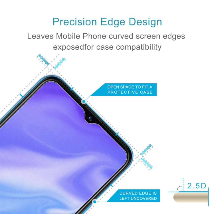50 PCS 0.26mm 9H 2.5D Tempered Glass Film For Itel S16
