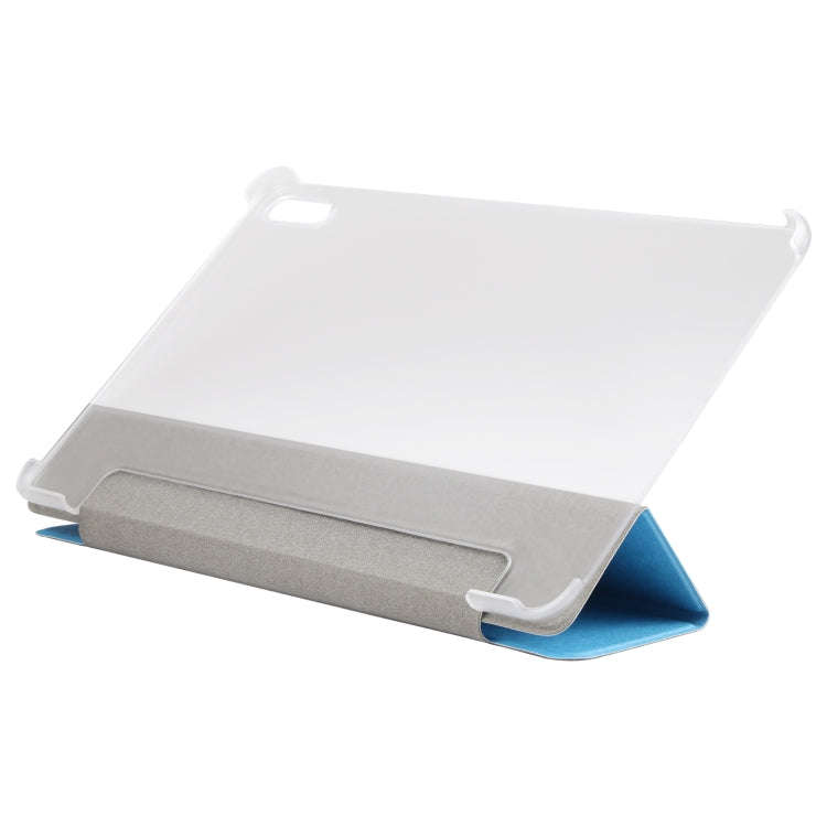 For Huawei MatePad 11 2021 Silk Texture Three-fold Leather Tablet Case(Blue)