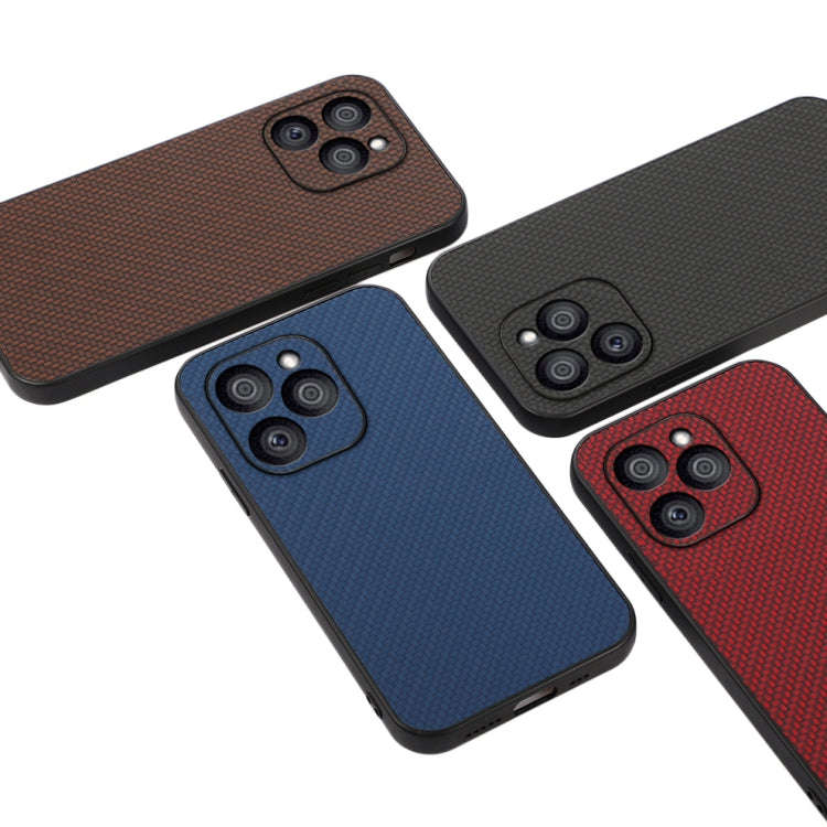 For Honor 60 SE Accurate Hole Carbon Fiber Texture Shockproof Phone Case(Black)