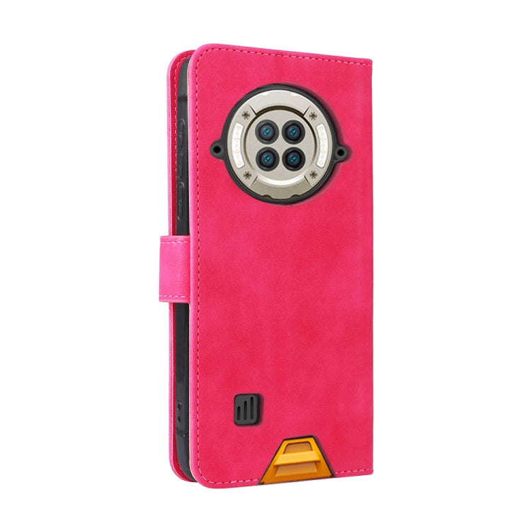 For DOOGEE S96 Pro Skin Feel Magnetic Buckle Calf Texture PU Phone Case(Rose Red)