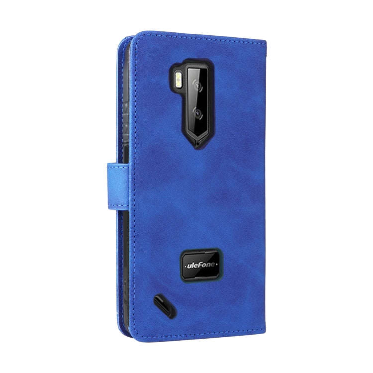 For Ulefone Armor X9 Skin Feel Magnetic Buckle Calf Texture PU Phone Case(Blue)