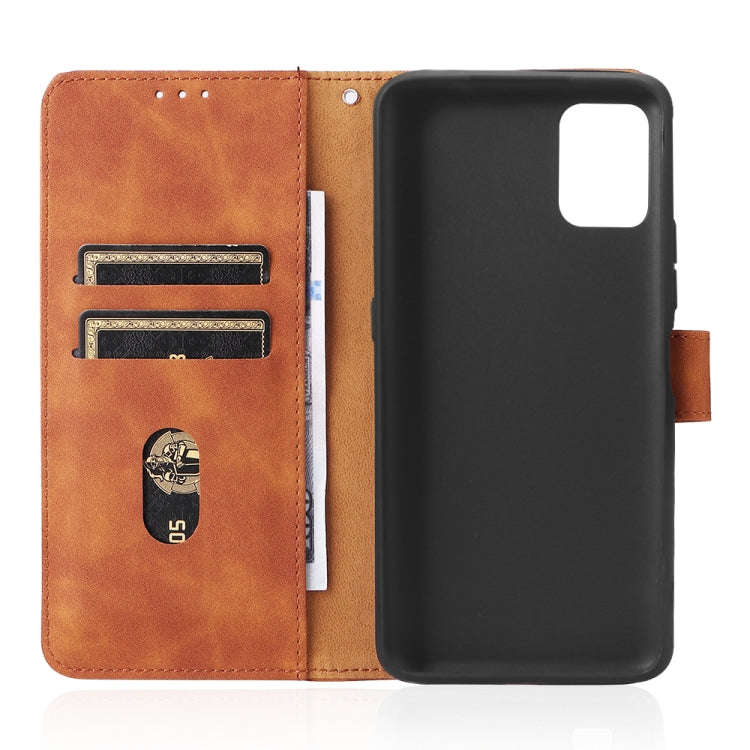 For Umidigi Power 5S Skin Feel Magnetic Buckle Calf Texture PU Phone Case(Brown)