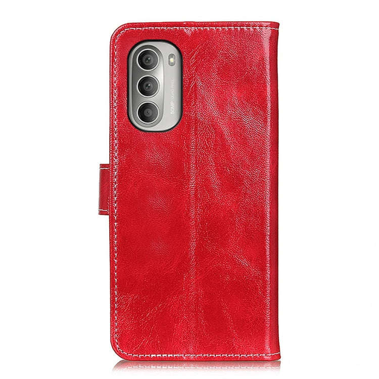 For Motorola Moto G Stylus 2022 Retro Crazy Horse Texture Horizontal Flip Leather Phone Case(Red)