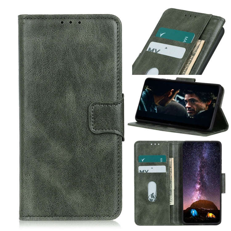For Motorola Moto G Stylus 2022 Mirren Crazy Horse Texture Horizontal Flip Leather Phone Case(Dar...