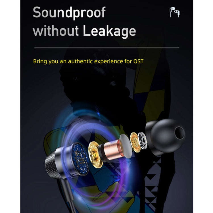 awei TC-5 Type-C / USB-C Mini Stereo In-ear Wired Earphone(Black)
