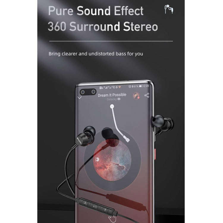awei TC-5 Type-C / USB-C Mini Stereo In-ear Wired Earphone(Black)
