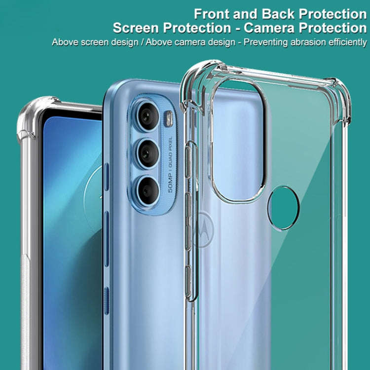 For Motorola Moto G71 5G imak All-inclusive Shockproof Airbag TPU Case with Screen Protector(Tran...